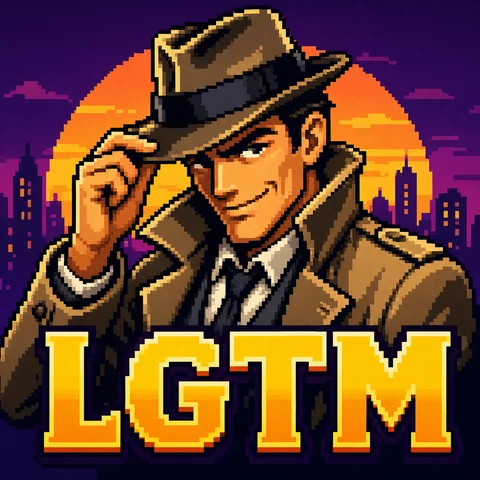 8bit pixel art of a sharp detective tipping his hat with a smirk