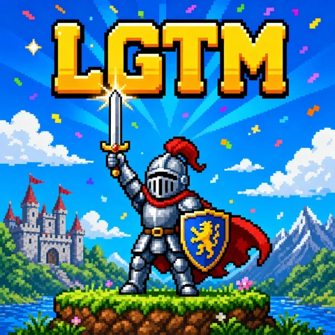 8bit pixel art of a brave knight raising a sword in victory, retro NES style, vi