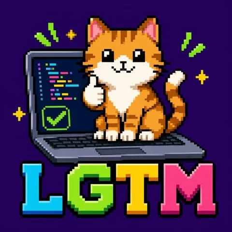 a cute pixel-art cat sitting on a laptop, 8-bit retro style