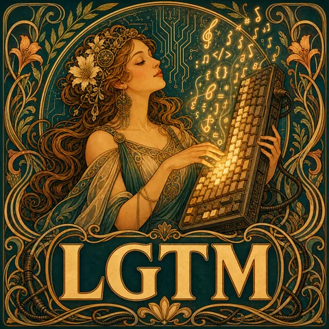 Alphonse Mucha Art Nouveau panel homage to 'Music': a graceful muse with long wa