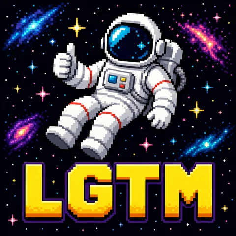 8bit pixel art of an astronaut floating in space giving a thumbs up, stars backg